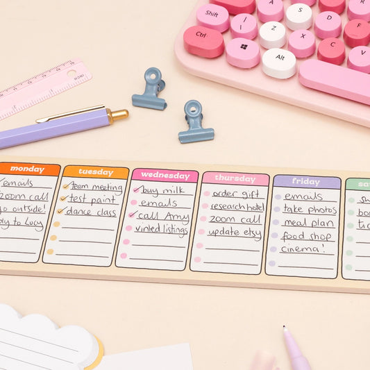 Days of the Week Keyboard Weekly Planner