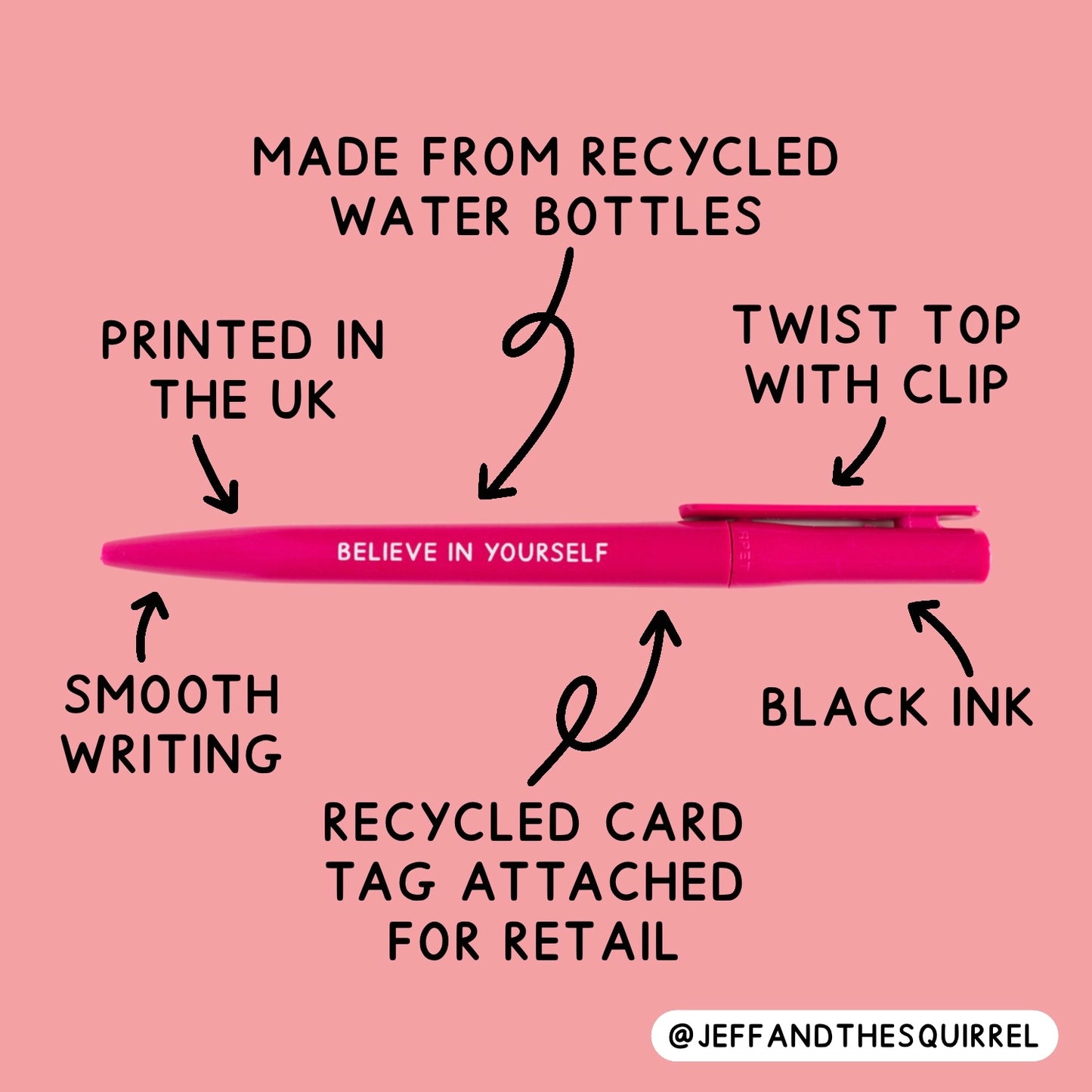 Get Shit Done Lilac Recycled Eco Ballpoint Pen
