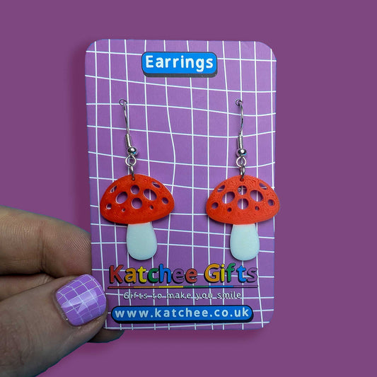 Mushroom earrings - drops