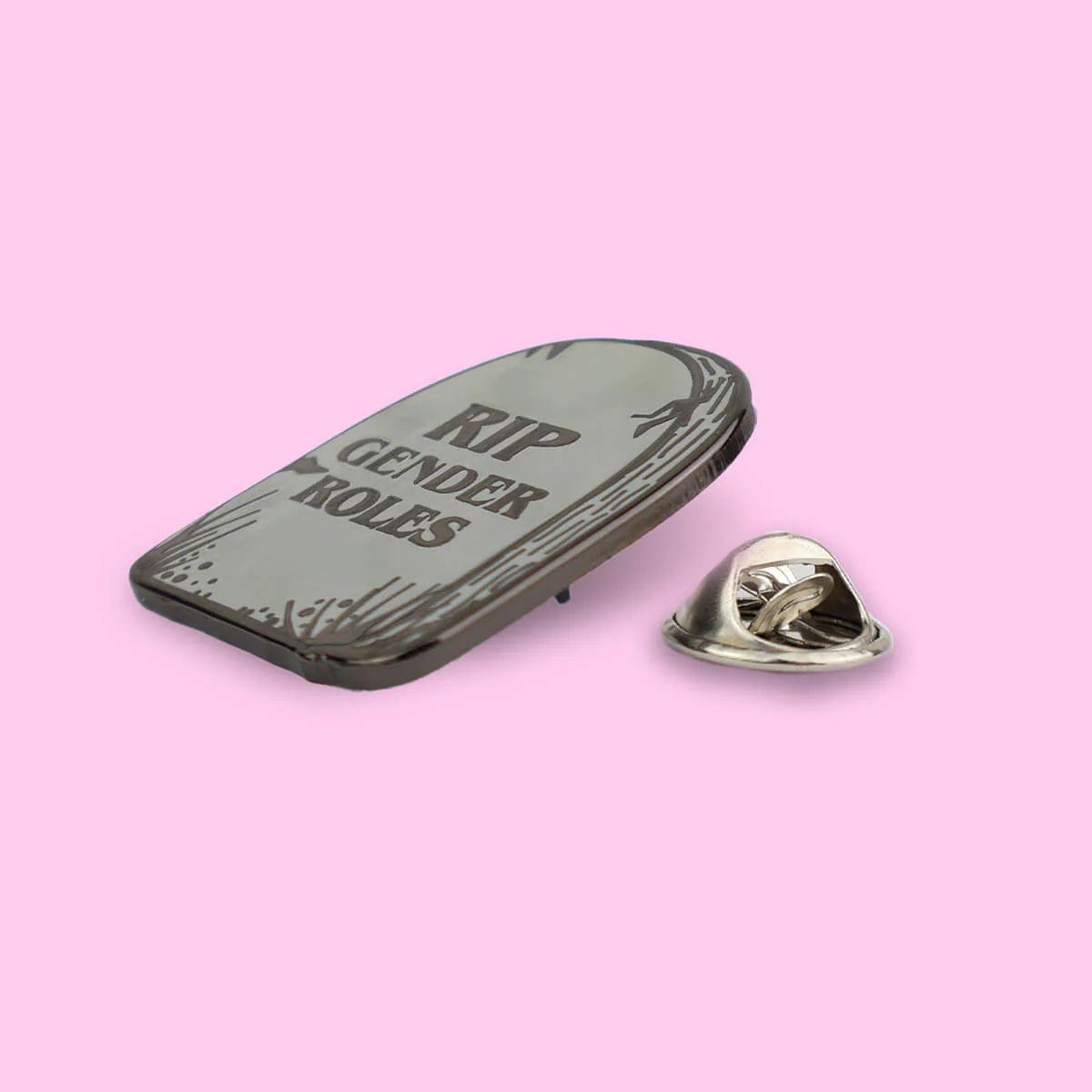 RIP Gender Roles Enamel Pin