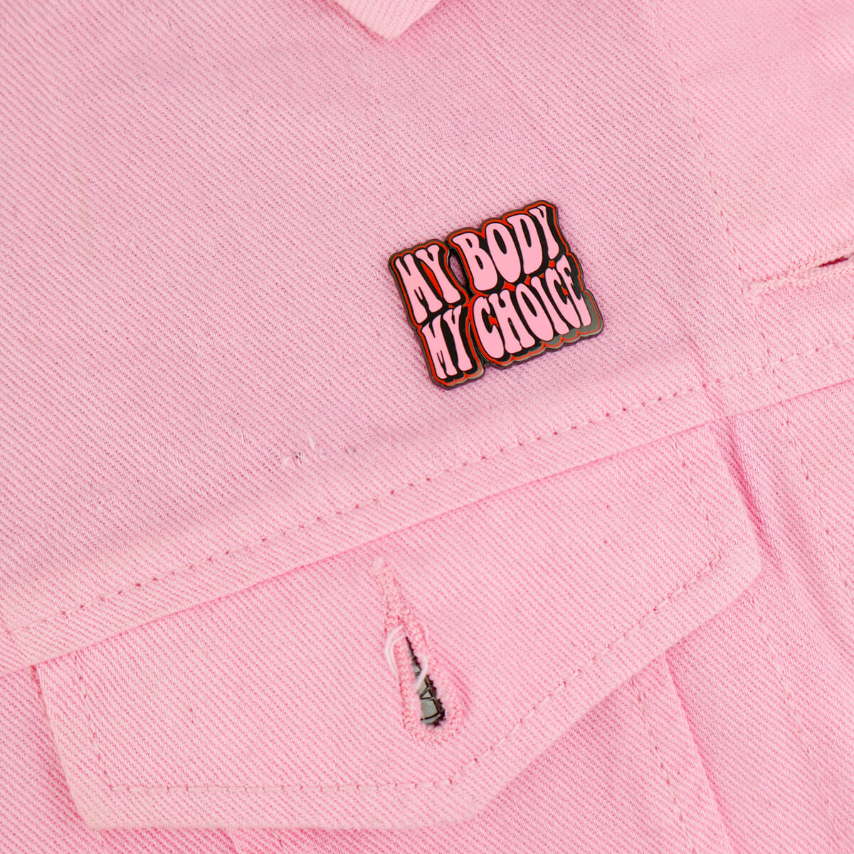 My body my choice enamel pin