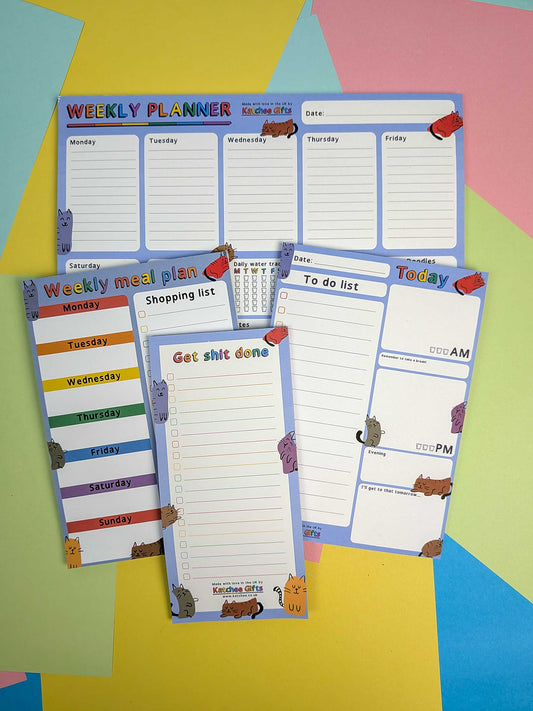 Cats themed stationery bundle - ultimate planning set