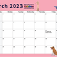 FREE printable 2023 calendar