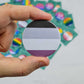 Asexual Pride Pin Badge | Asexual Flag Badge | 45mm