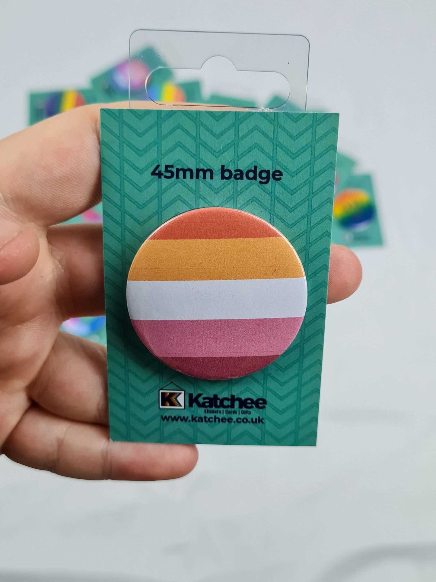 lesbian badge backed