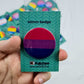 Bisexual Pride Pin Badge | Bisexual Flag Badge | 45mm