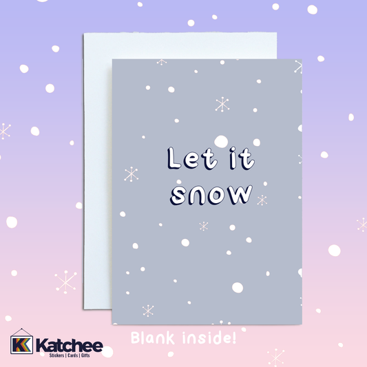 Christmas card - Let it snow