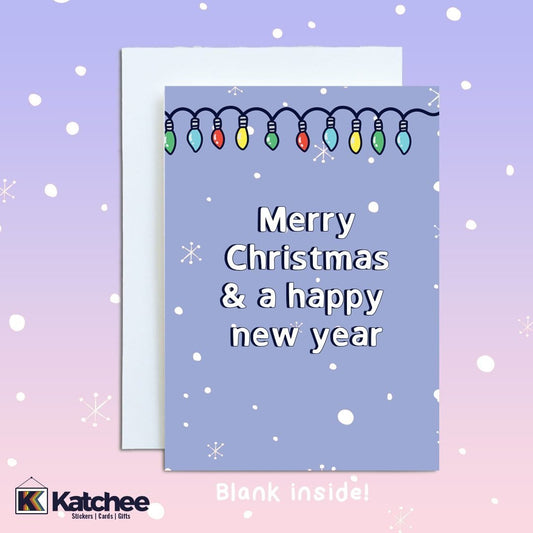 Christmas card - Merry Christmas lights