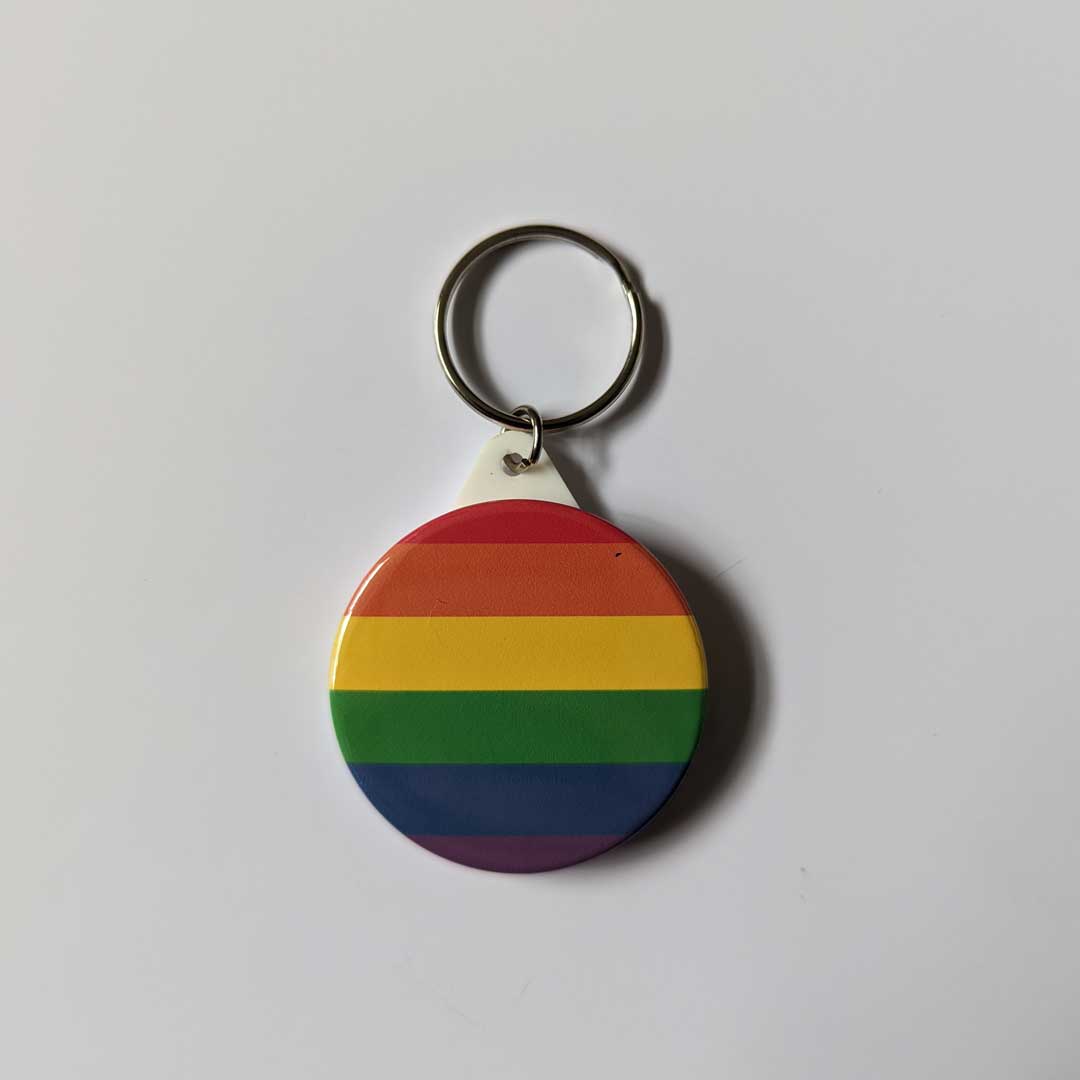 LGBT pride flag keychain