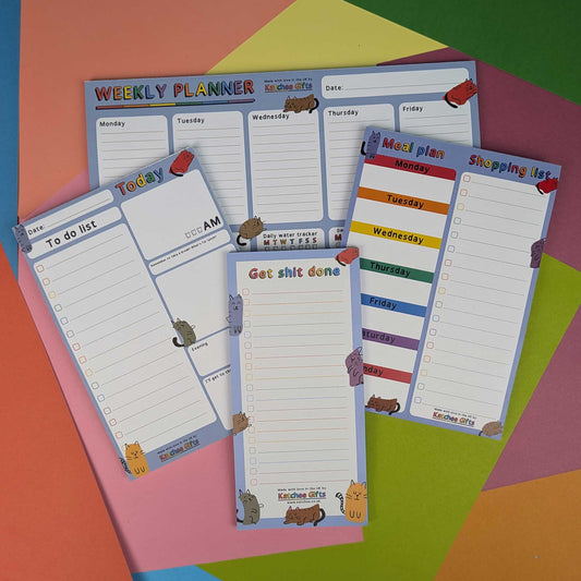 Cats themed stationery bundle - ultimate planning set