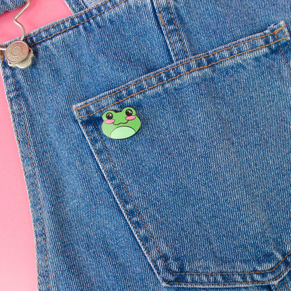 Cute Frog Enamel Pin