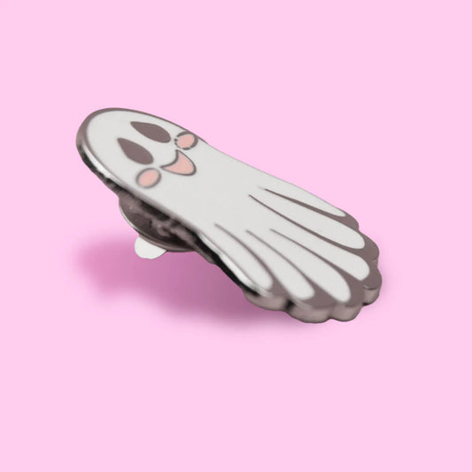 Cute ghost enamel pin