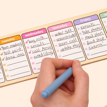 Days of the Week Keyboard Weekly Planner