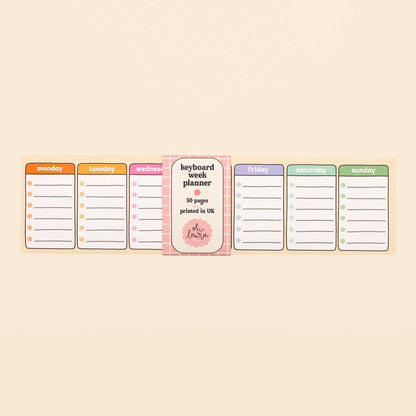 Days of the Week Keyboard Weekly Planner