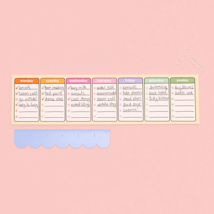 Days of the Week Keyboard Weekly Planner