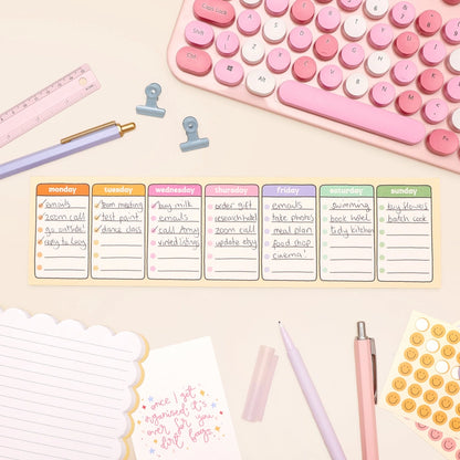 Days of the Week Keyboard Weekly Planner