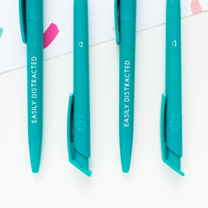 Easily Distracted Recycled Eco Ballpoint Click Pen - ADHD
