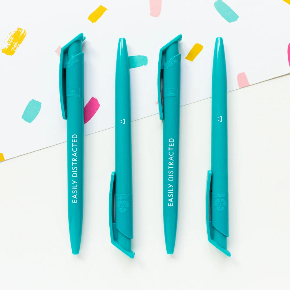 Easily Distracted Recycled Eco Ballpoint Click Pen - ADHD