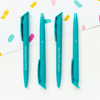 Easily Distracted Recycled Eco Ballpoint Click Pen - ADHD