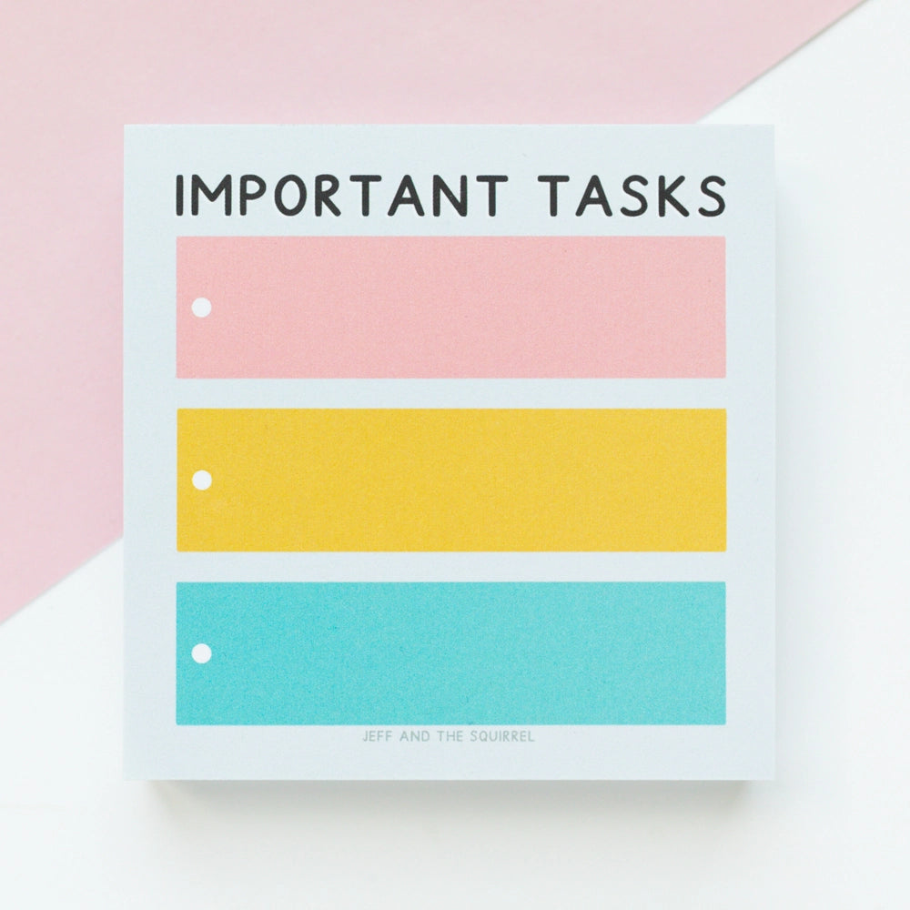 Important Tasks Memo Pad