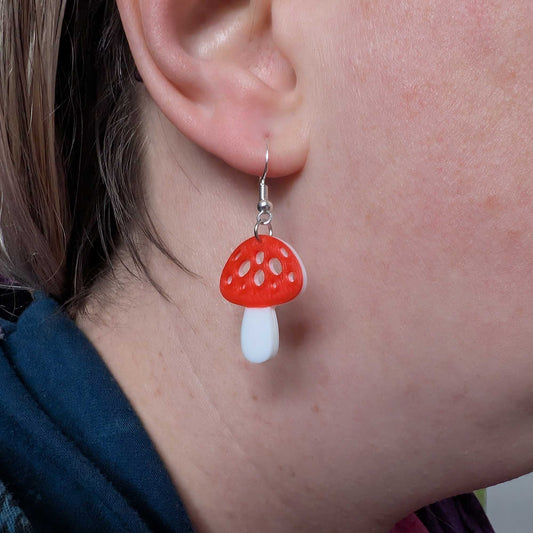 Mushroom earrings - drops