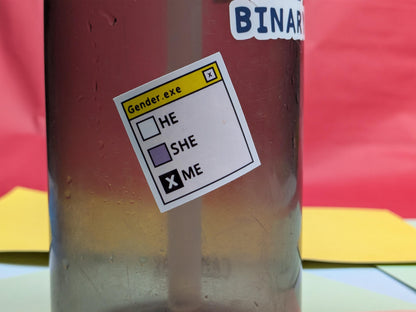 Non Binary Pride sticker sheet