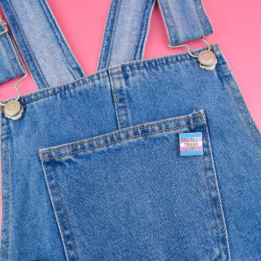 Protect Trans Lives Enamel Pin