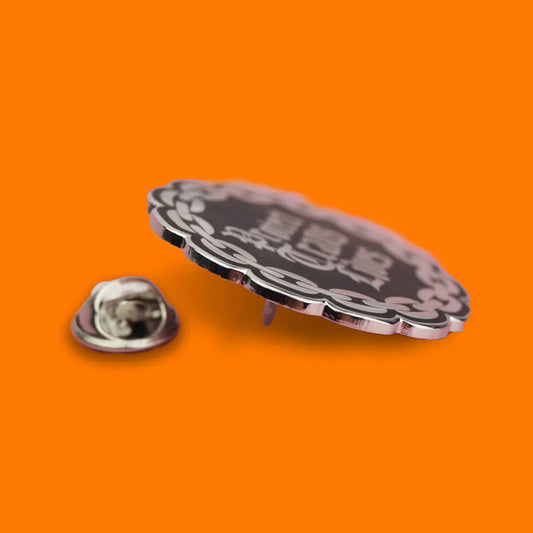Protect trans lives gothic enamel pin