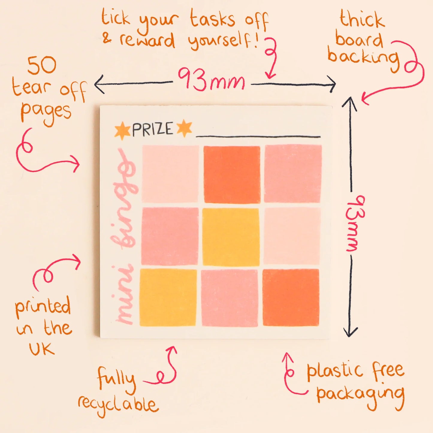 Mini Bingo Memo Pad