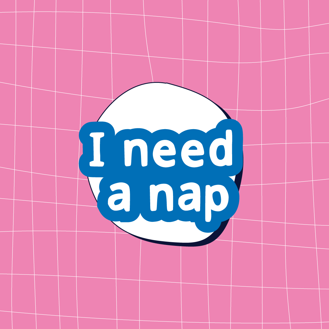 I need a nap wooden pin