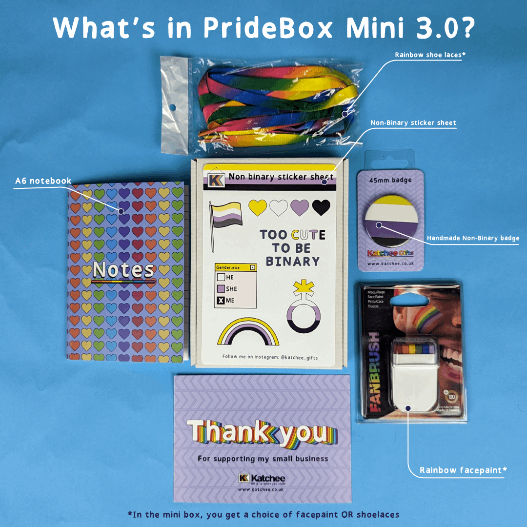 Non Binary gift box, PrideBox 3.0 mini
