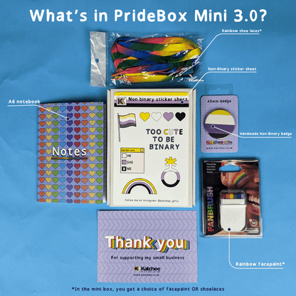 Non Binary gift box, PrideBox 3.0 mini