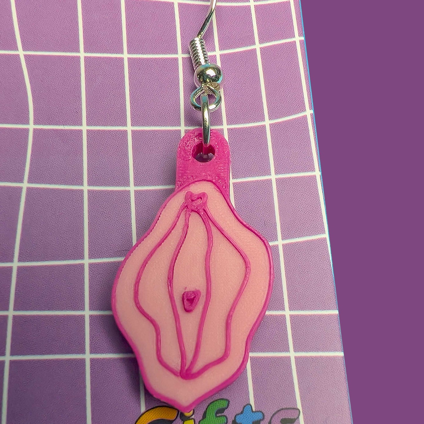 Vagina earrings - drops