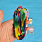 Rainbow shoelaces, Pansexual pride gift box, PrideBox 3.0