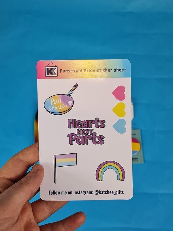 Sticker sheet, Pansexual pride gift box, PrideBox 3.0