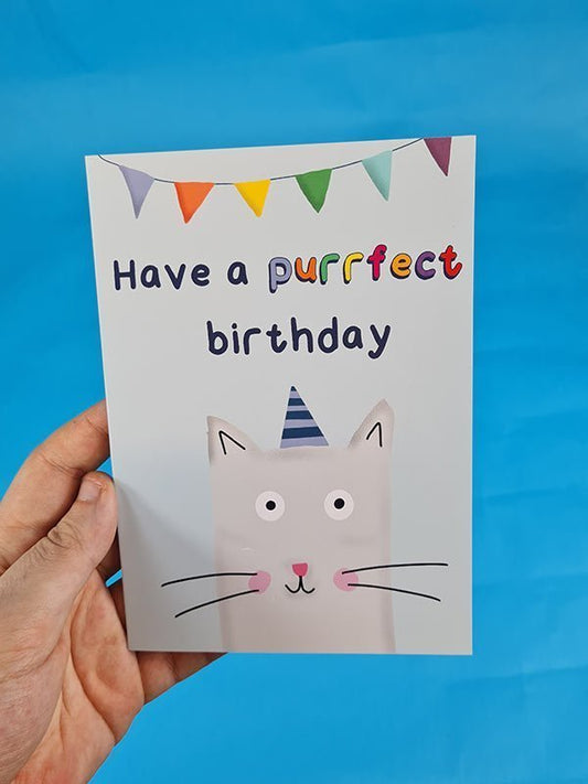 purrfect birthday card