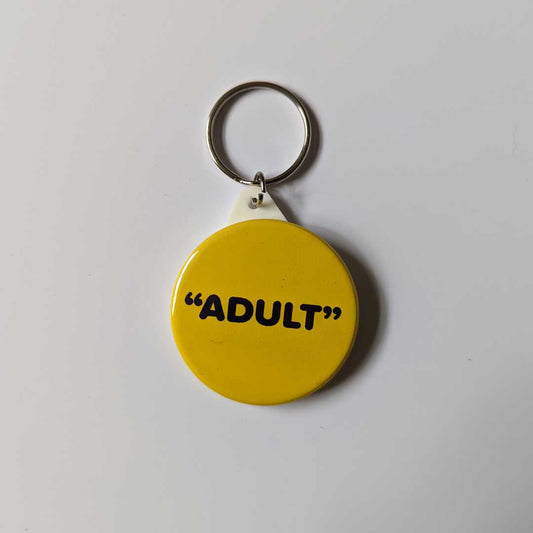 "Adult" keychain