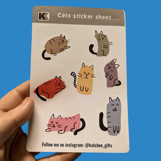 cats sticker sheet