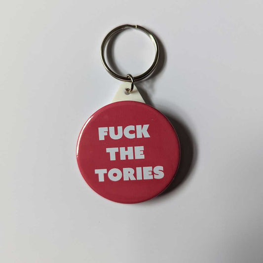 fuck the tories keychain