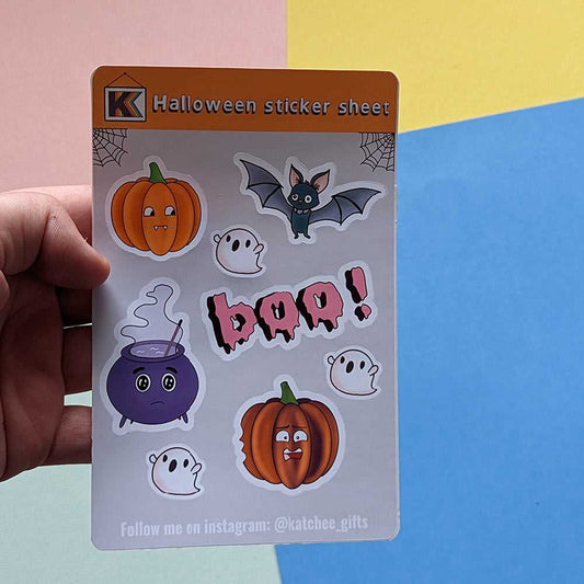 Halloween sticker sheet - A6 size