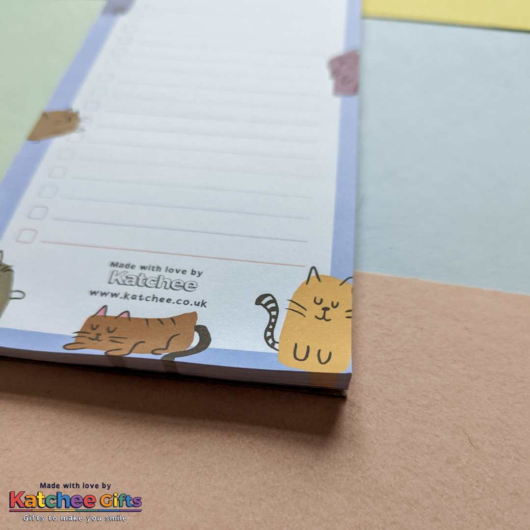 Cats themed list pad, shopping list