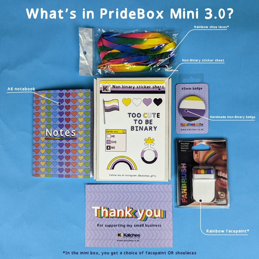 Non Binary gift box, PrideBox 3.0 mini