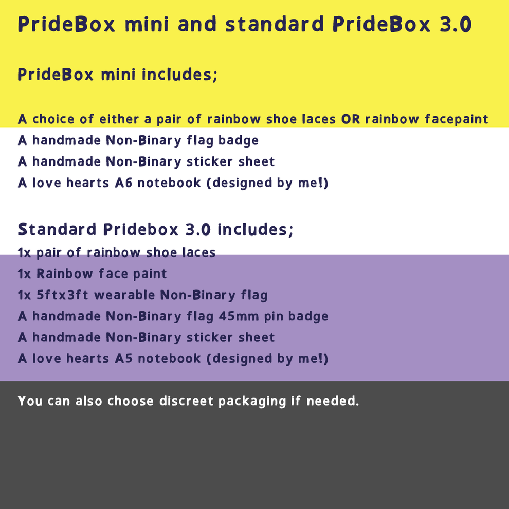 Non Binary gift box - PrideBox (Standard) / Standard - KatcheeGifts