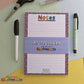 Rainbow pattern A5 notepad, eco packaging